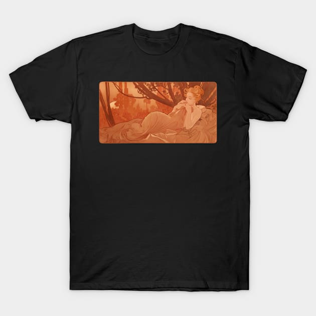 Dusk by Mucha T-Shirt by academic-art